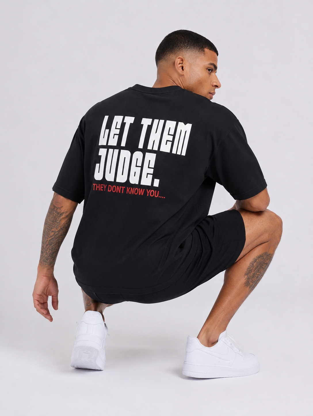 LET THEM JUDGE OVERSIZED T-SHIRT